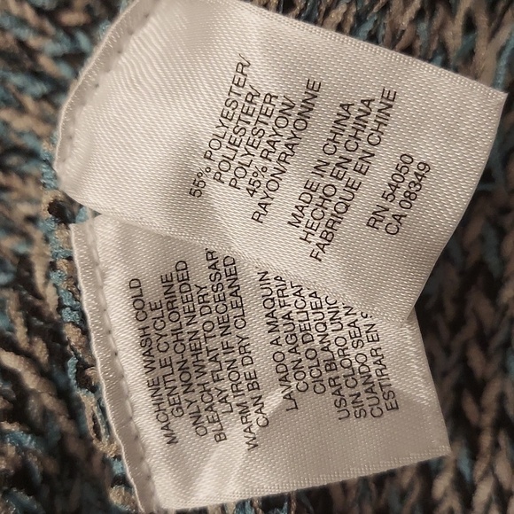 JONES NEW YORK Collection Button Down Knit Marled Long Sleeve Cardigan - Picture 10 of 10